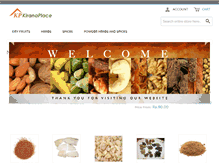 Tablet Screenshot of kiranaplace.com